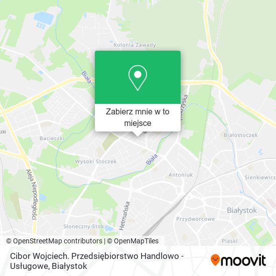 Mapa Cibor Wojciech. Przedsiębiorstwo Handlowo - Usługowe