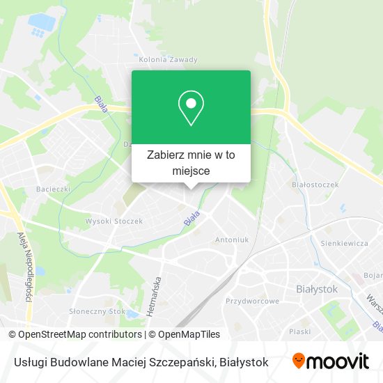 Mapa Usługi Budowlane Maciej Szczepański