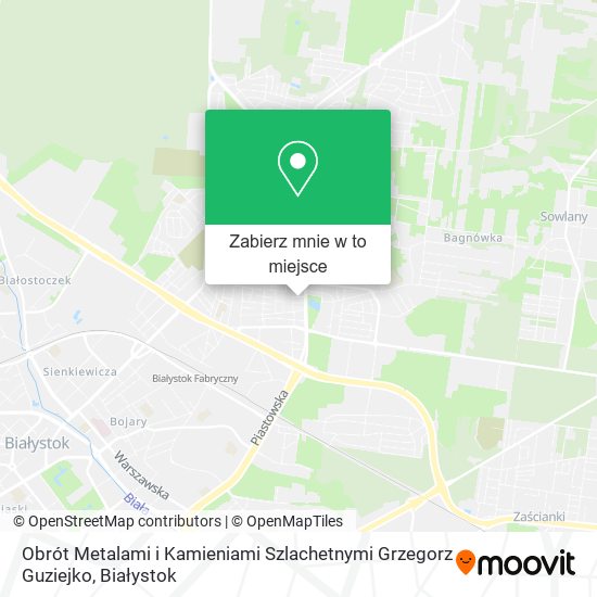 Mapa Obrót Metalami i Kamieniami Szlachetnymi Grzegorz Guziejko