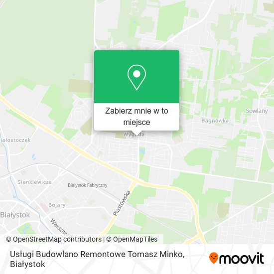 Mapa Usługi Budowlano Remontowe Tomasz Minko
