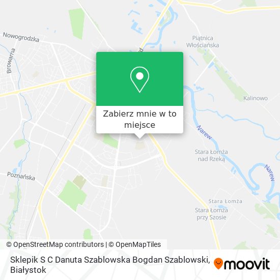 Mapa Sklepik S C Danuta Szablowska Bogdan Szablowski