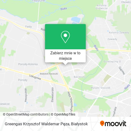 Mapa Greengas Krzysztof Waldemar Pęza