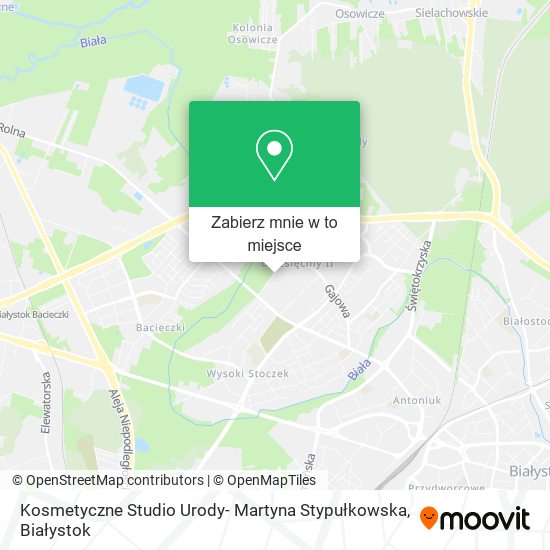 Mapa Kosmetyczne Studio Urody- Martyna Stypułkowska