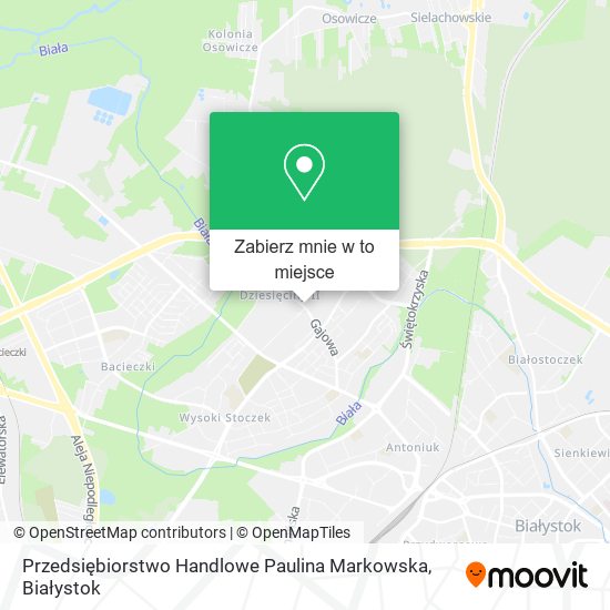 Mapa Przedsiębiorstwo Handlowe Paulina Markowska