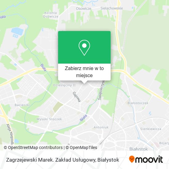 Mapa Zagrzejewski Marek. Zakład Usługowy