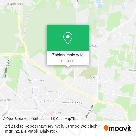 Mapa Zri Zakład Robót Inżynieryjnych. Jarmoc Wojciech mgr inż. Białystok