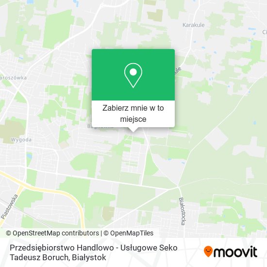 Mapa Przedsiębiorstwo Handlowo - Usługowe Seko Tadeusz Boruch