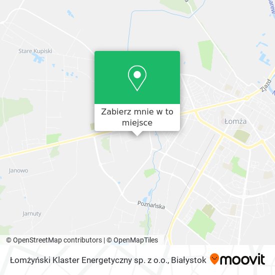Mapa Łomżyński Klaster Energetyczny sp. z o.o.