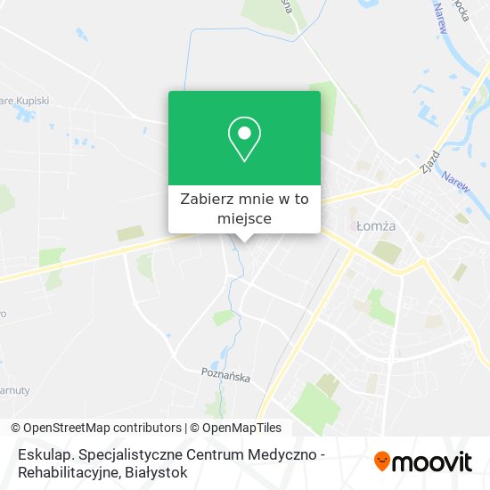 Mapa Eskulap. Specjalistyczne Centrum Medyczno - Rehabilitacyjne