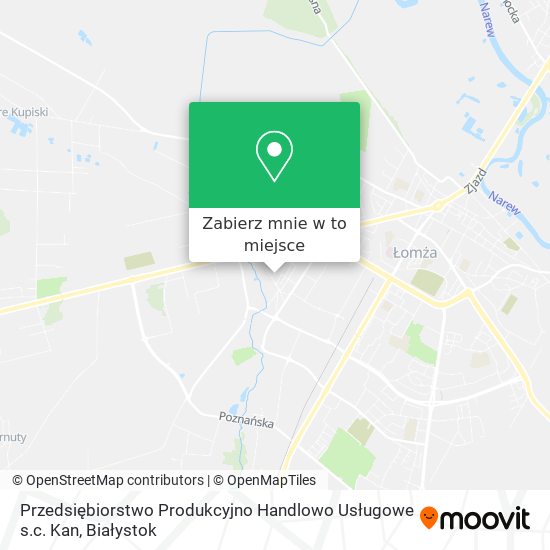 Mapa Przedsiębiorstwo Produkcyjno Handlowo Usługowe s.c. Kan