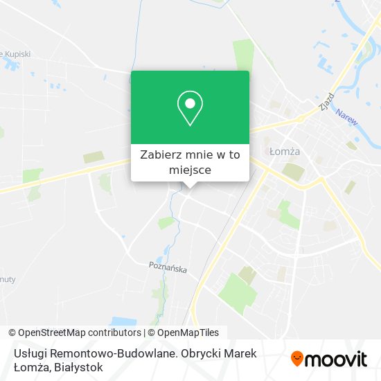 Mapa Usługi Remontowo-Budowlane. Obrycki Marek Łomża
