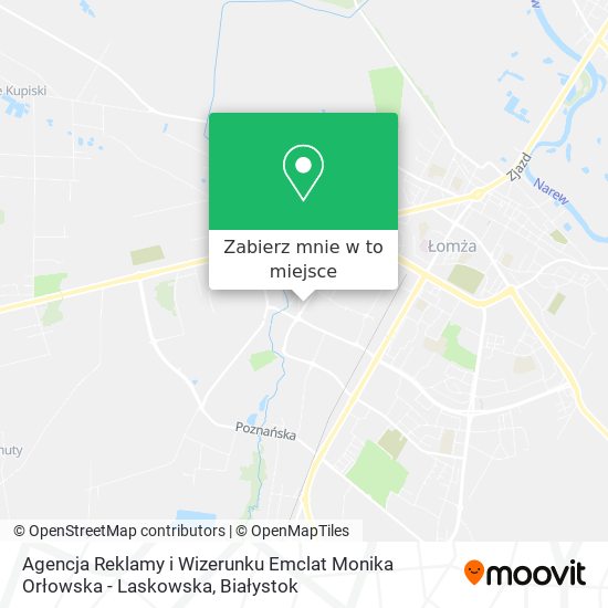 Mapa Agencja Reklamy i Wizerunku Emclat Monika Orłowska - Laskowska