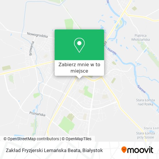 Mapa Zakład Fryzjerski Lemańska Beata