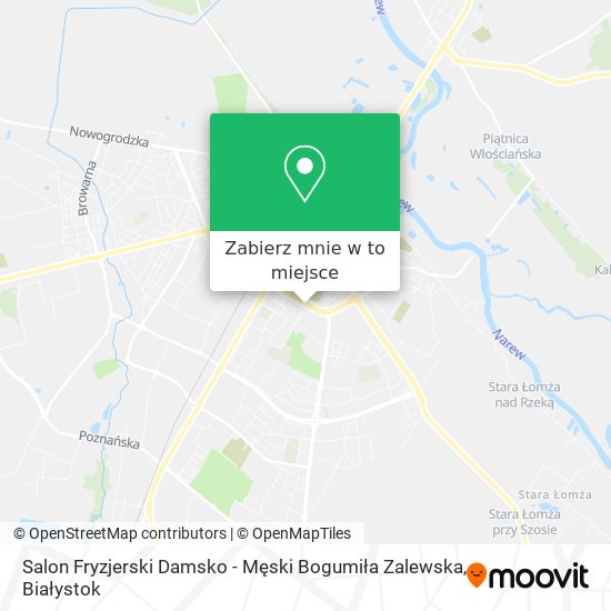 Mapa Salon Fryzjerski Damsko - Męski Bogumiła Zalewska