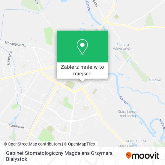 Mapa Gabinet Stomatologiczny Magdalena Grzymała