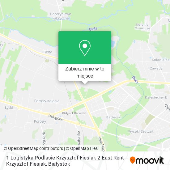 Mapa 1 Logistyka Podlasie Krzysztof Fiesiak 2 East Rent Krzysztof Fiesiak