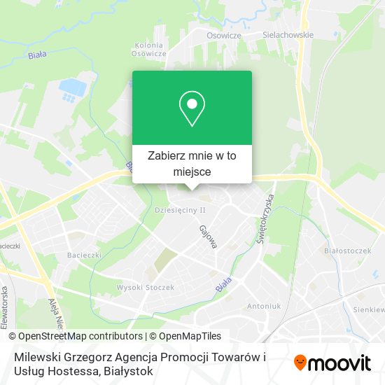 Mapa Milewski Grzegorz Agencja Promocji Towarów i Usług Hostessa