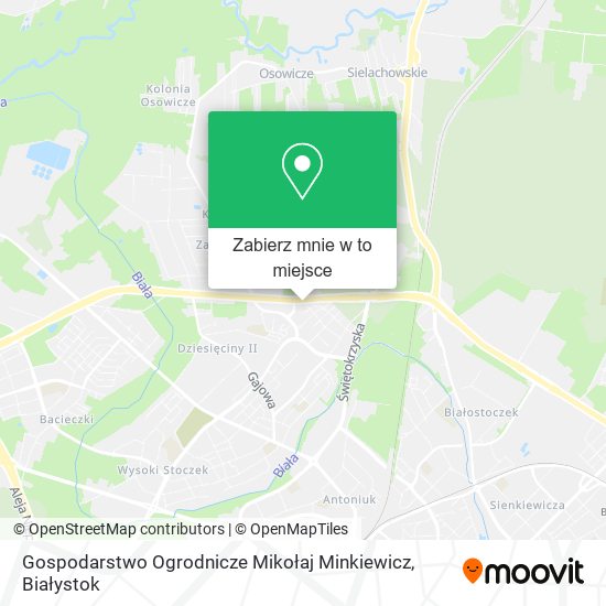Mapa Gospodarstwo Ogrodnicze Mikołaj Minkiewicz