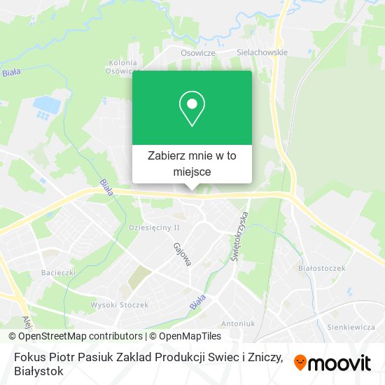 Mapa Fokus Piotr Pasiuk Zaklad Produkcji Swiec i Zniczy