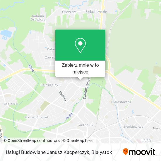 Mapa Usługi Budowlane Janusz Kacperczyk