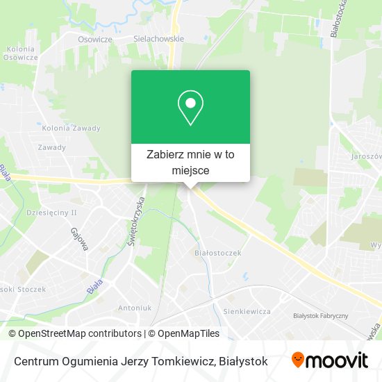 Mapa Centrum Ogumienia Jerzy Tomkiewicz