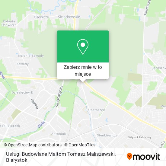 Mapa Usługi Budowlane Maltom Tomasz Maliszewski