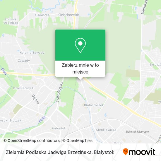 Mapa Zielarnia Podlaska Jadwiga Brzezińska