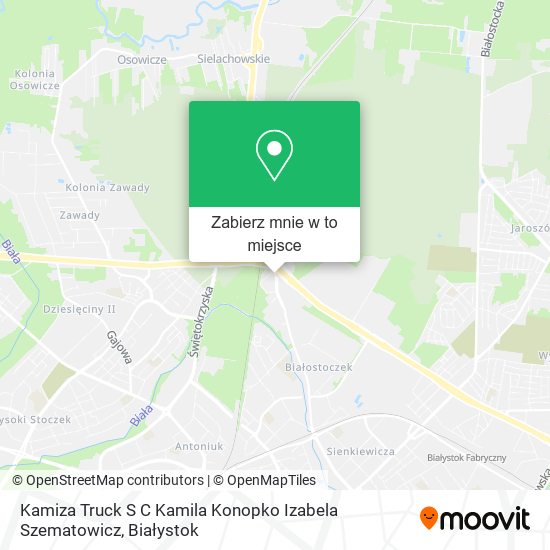 Mapa Kamiza Truck S C Kamila Konopko Izabela Szematowicz