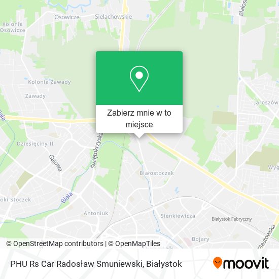 Mapa PHU Rs Car Radosław Smuniewski