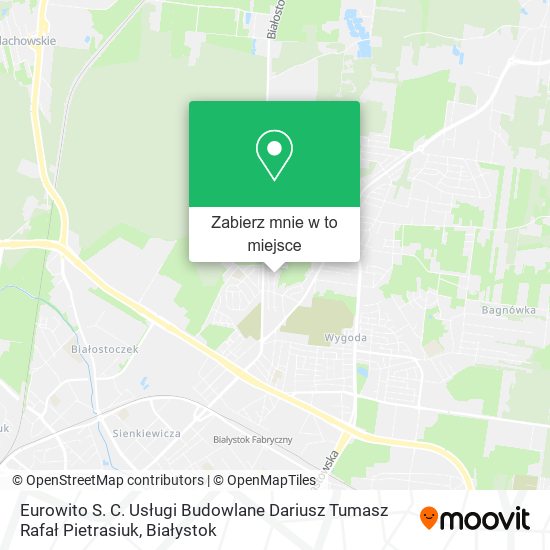 Mapa Eurowito S. C. Usługi Budowlane Dariusz Tumasz Rafał Pietrasiuk
