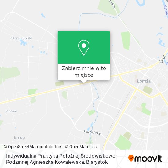 Mapa Indywidualna Praktyka Położnej Środowiskowo-Rodzinnej Agnieszka Kowalewska
