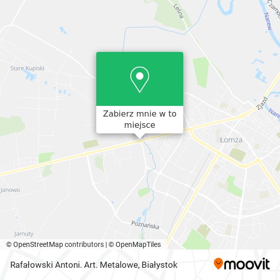 Mapa Rafałowski Antoni. Art. Metalowe