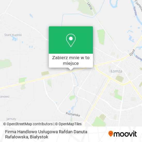 Mapa Firma Handlowo Usługowa Rafdan Danuta Rafałowska