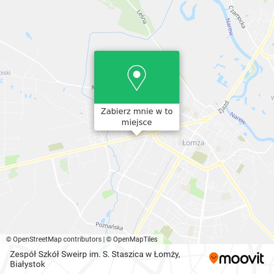 Mapa Zespół Szkół Sweirp im. S. Staszica w Łomży