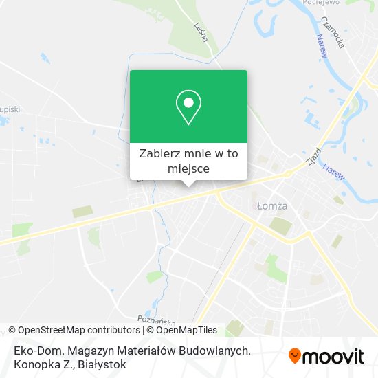 Mapa Eko-Dom. Magazyn Materiałów Budowlanych. Konopka Z.