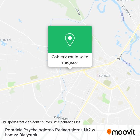 Mapa Poradnia Psychologiczno-Pedagogiczna Nr2 w Łomży