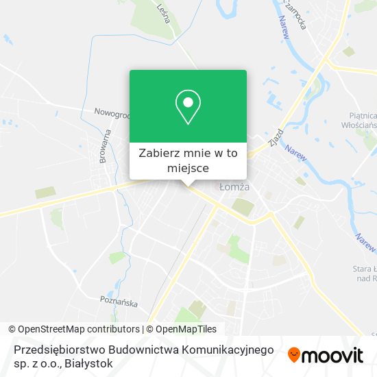 Mapa Przedsiębiorstwo Budownictwa Komunikacyjnego sp. z o.o.