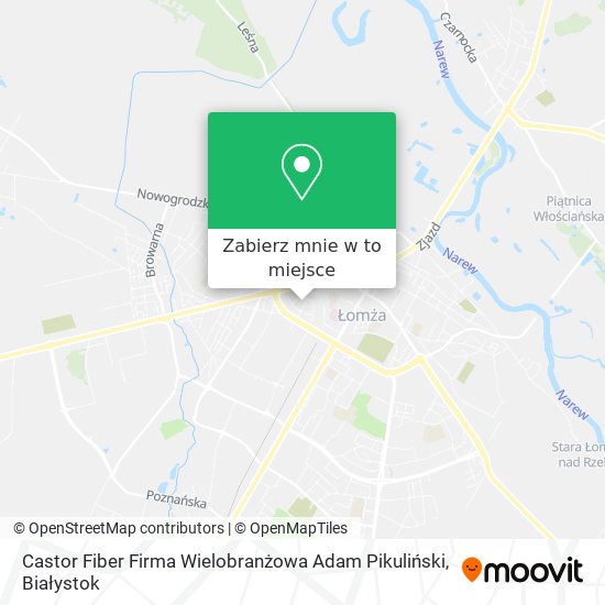 Mapa Castor Fiber Firma Wielobranżowa Adam Pikuliński
