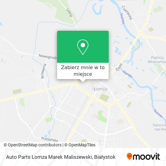 Mapa Auto Parts Lomza Marek Maliszewski