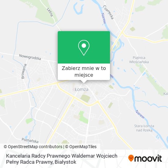 Mapa Kancelaria Radcy Prawnego Waldemar Wojciech Pełny Radca Prawny