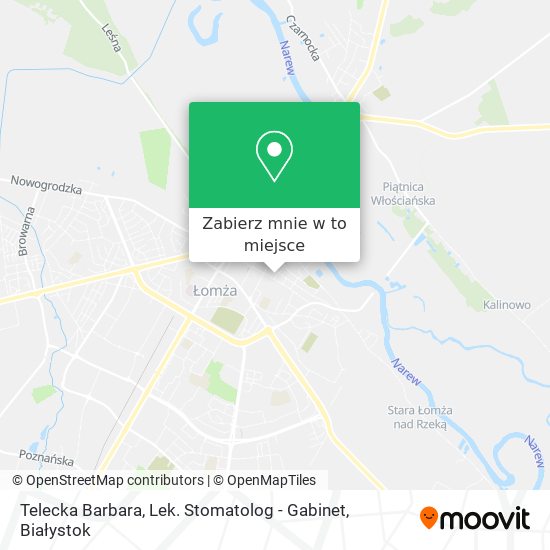 Mapa Telecka Barbara, Lek. Stomatolog - Gabinet