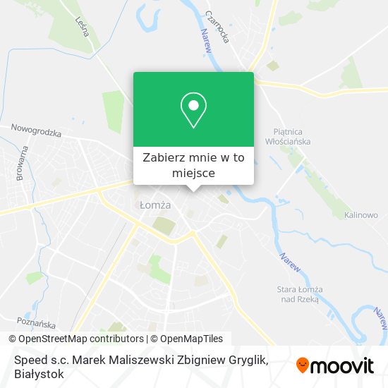Mapa Speed s.c. Marek Maliszewski Zbigniew Gryglik