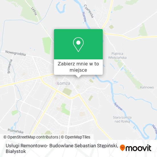 Mapa Usługi Remontowo- Budowlane Sebastian Stępiński
