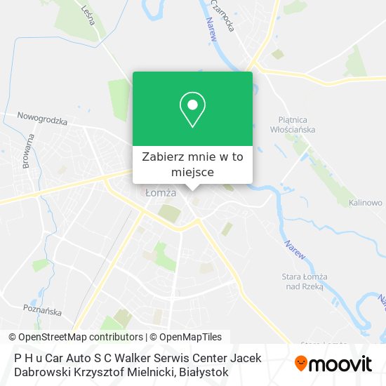 Mapa P H u Car Auto S C Walker Serwis Center Jacek Dabrowski Krzysztof Mielnicki