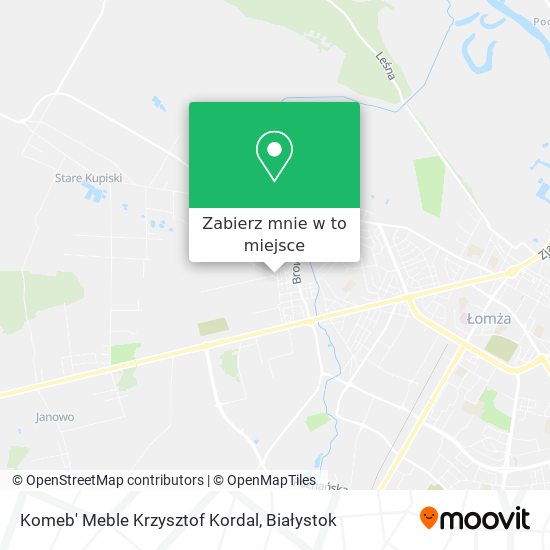 Mapa Komeb' Meble Krzysztof Kordal