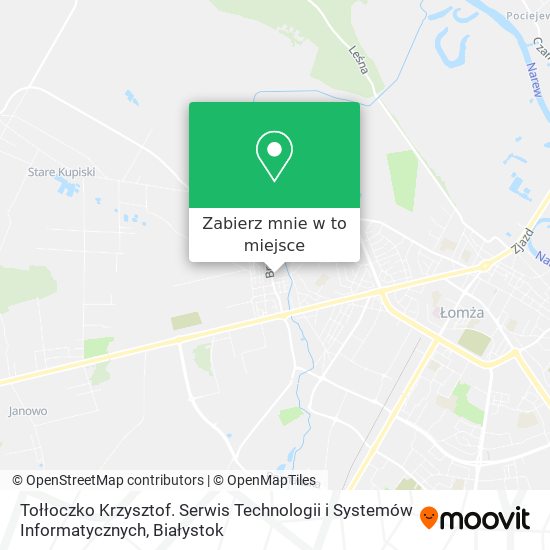 Mapa Tołłoczko Krzysztof. Serwis Technologii i Systemów Informatycznych
