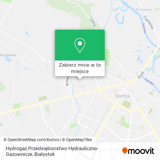 Mapa Hydrogaz Przedsiębiorstwo Hydrauliczno-Gazownicze