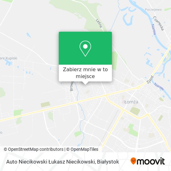 Mapa Auto Niecikowski Łukasz Niecikowski