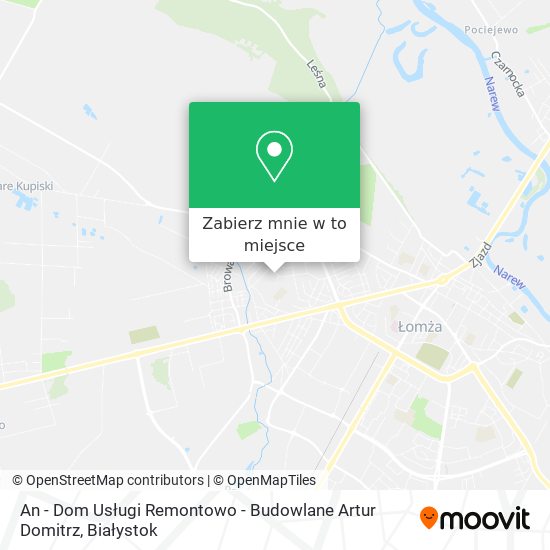 Mapa An - Dom Usługi Remontowo - Budowlane Artur Domitrz