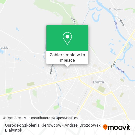 Mapa Ośrodek Szkolenia Kierowców - Andrzej Drozdowski